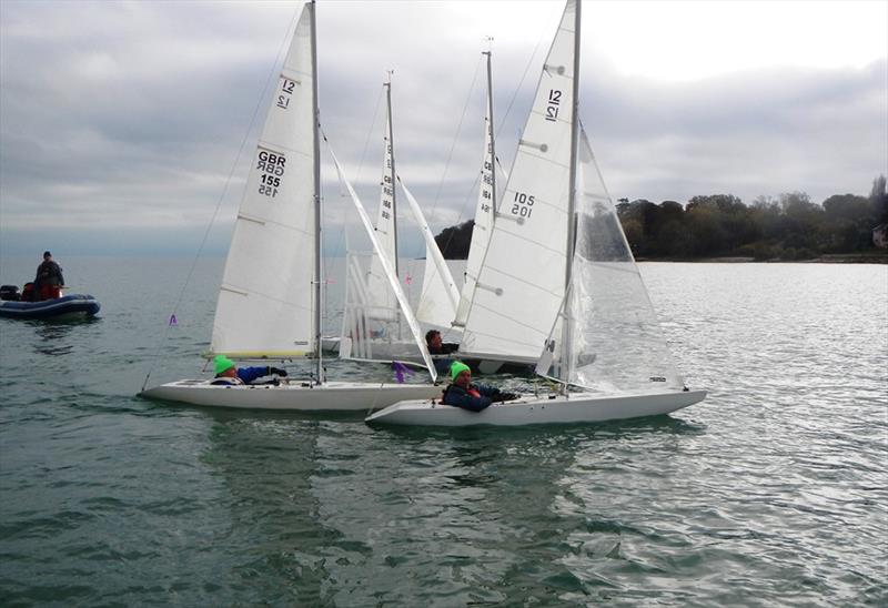 Illusion Team Racing at Bembridge photo copyright Mike Samuelson taken at Bembridge Sailing Club and featuring the Illusion class