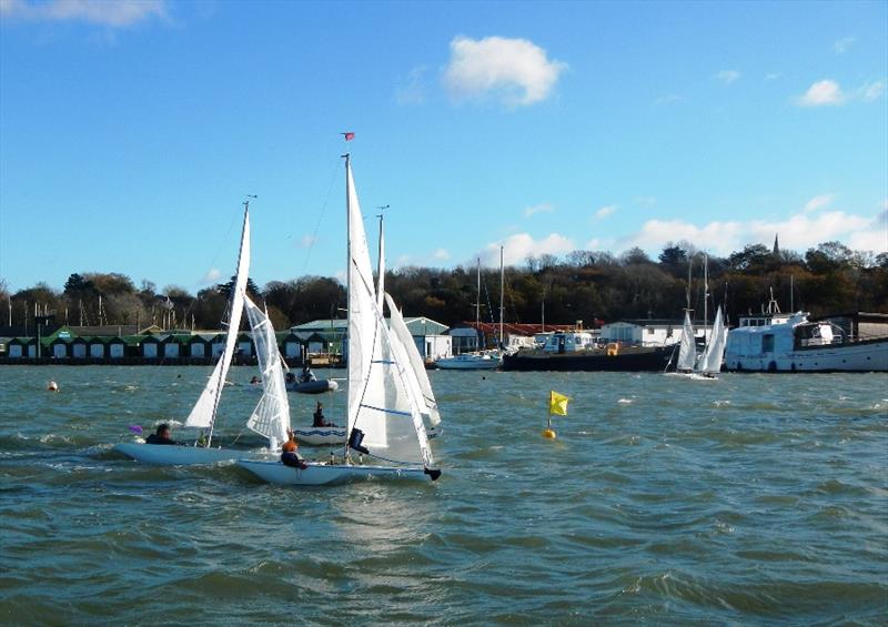 Illusion Team Racing at Bembridge photo copyright Mike Samuelson taken at Bembridge Sailing Club and featuring the Illusion class