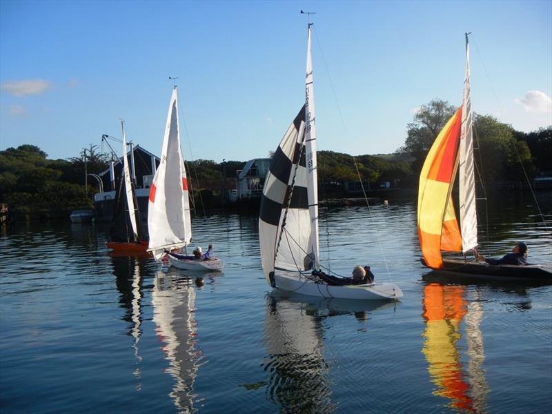 Light winds on Sunday on the first weekend of the Illusion 2022-23 Winter Series photo copyright Mike Samuelson taken at Bembridge Sailing Club and featuring the Illusion class