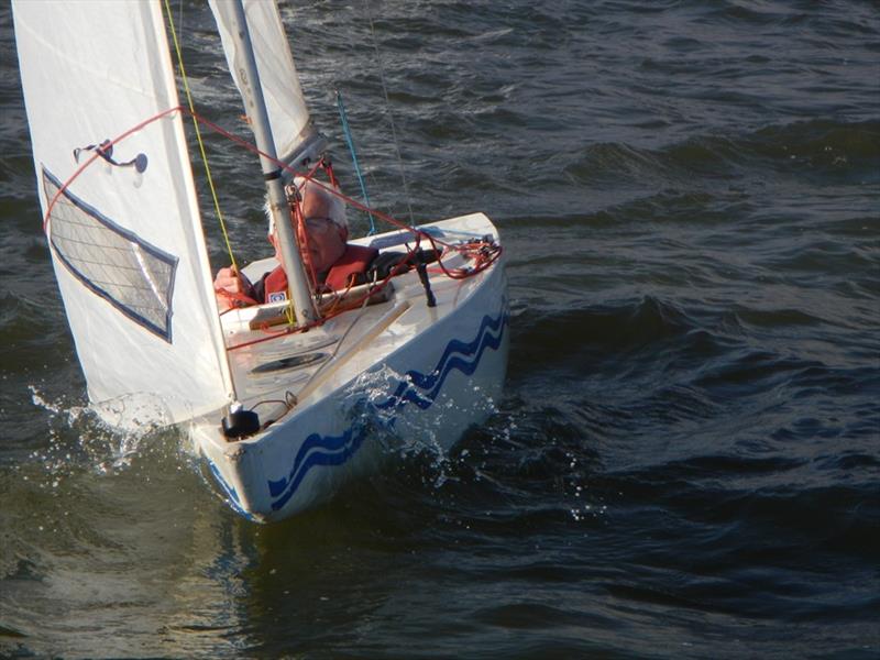 Bembridge Illusion fleet sail January Jacket in November - Sunday's race 1 photo copyright Mike Samuelson taken at Bembridge Sailing Club and featuring the Illusion class