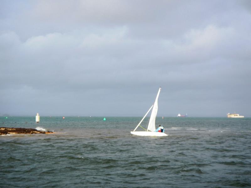 Bembridge Illusion Icebreaker 2022 - Race 1 photo copyright Mike Samuelson taken at Bembridge Sailing Club and featuring the Illusion class