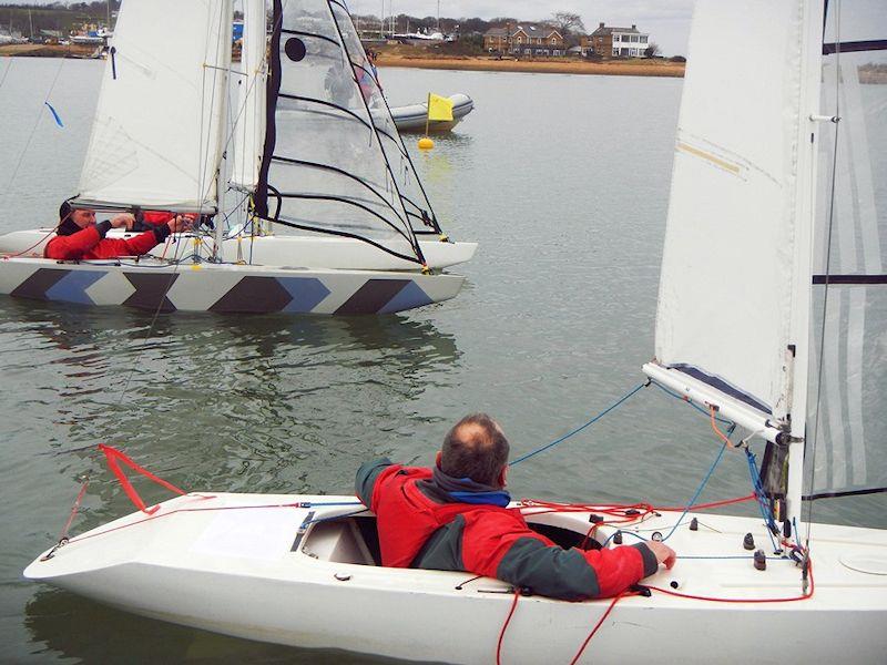 Bembridge Illusion team racing - a close finish - photo © Mike Samuelson