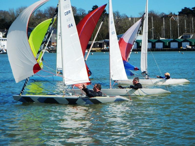 Bembridge Illusion Vernon's Easter Egg Cup 2024 - Race 5 photo copyright Mike Samuelson taken at Bembridge Sailing Club and featuring the Illusion class