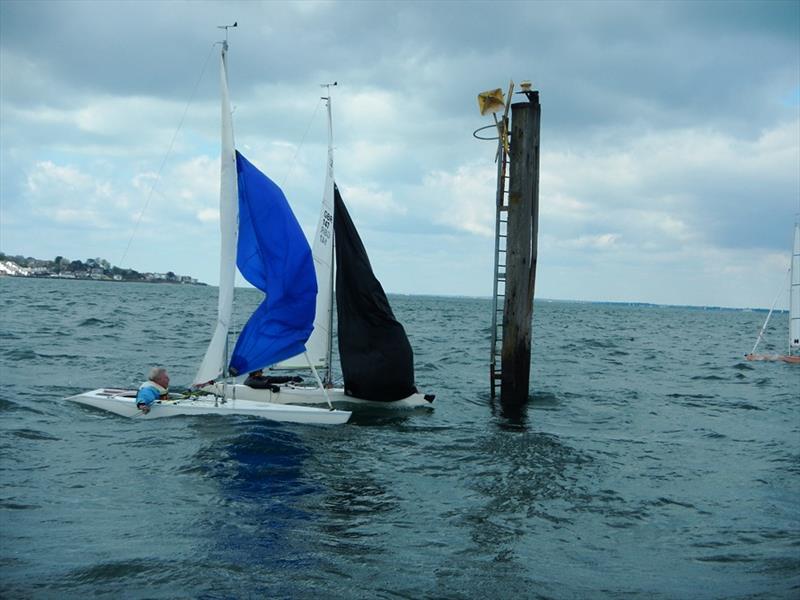 Bembridge Illusion Woodford Long Distance Race photo copyright Mike Samuelson taken at Bembridge Sailing Club and featuring the Illusion class