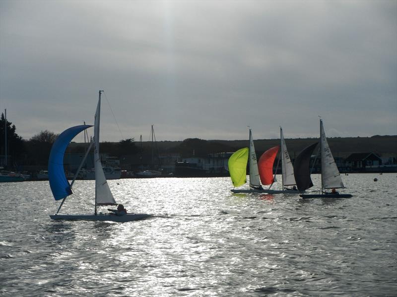 Bembridge Illusion November fleet racing photo copyright Mike Samuelson taken at Bembridge Sailing Club and featuring the Illusion class