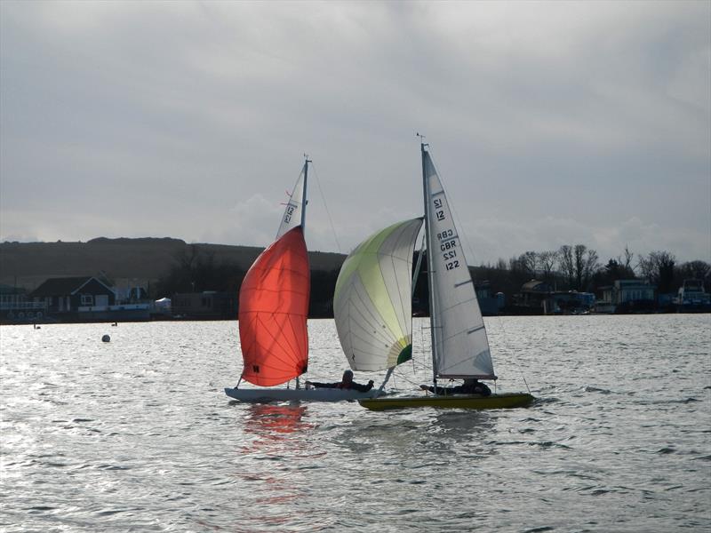Bembridge Illusion November fleet racing photo copyright Mike Samuelson taken at Bembridge Sailing Club and featuring the Illusion class