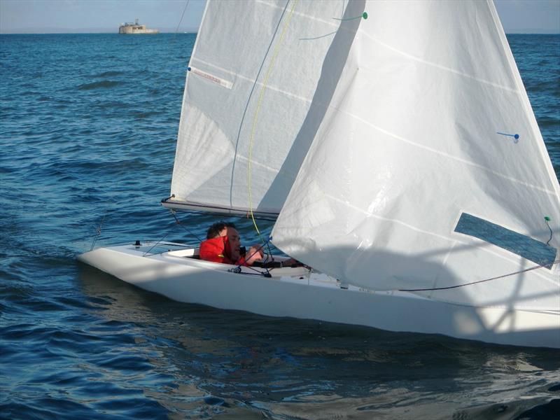 Bembridge Illusions Christmas Cracker 2025 photo copyright Mike Samuelson taken at Bembridge Sailing Club and featuring the Illusion class