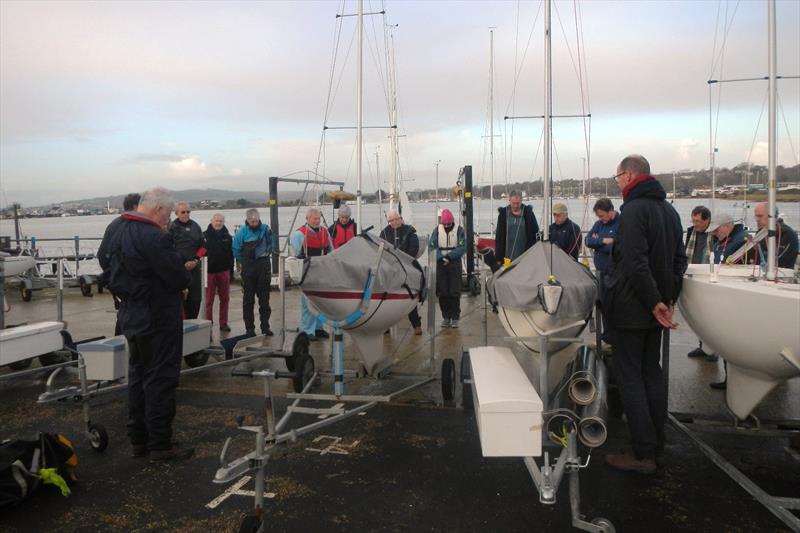 Bembridge Illusion Stratton Memorial Trophy - a minute silence in memory of Ian Prideaux photo copyright Mike Samuelson taken at Bembridge Sailing Club and featuring the Illusion class