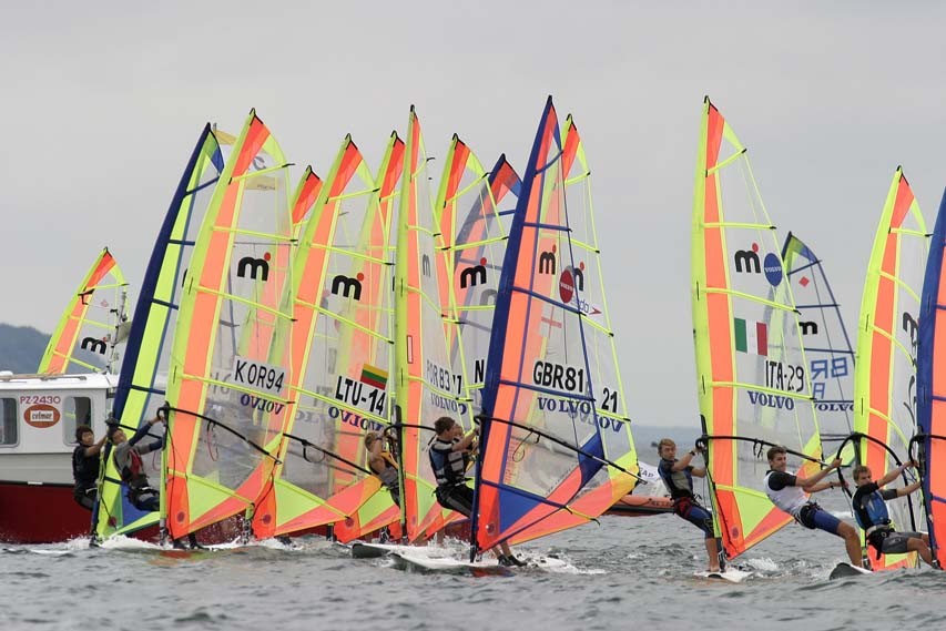 Action from the 2004 Volvo Youth Sailing ISAF World Championships in Poland photo copyright Peter Bentley taken at  and featuring the IMCO class