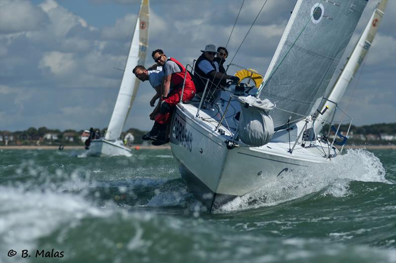 Hyde Sails Impala Nationals at Cowes photo copyright Bertrand Malas taken at Cowes Corinthian Yacht Club and featuring the Impala 28 class