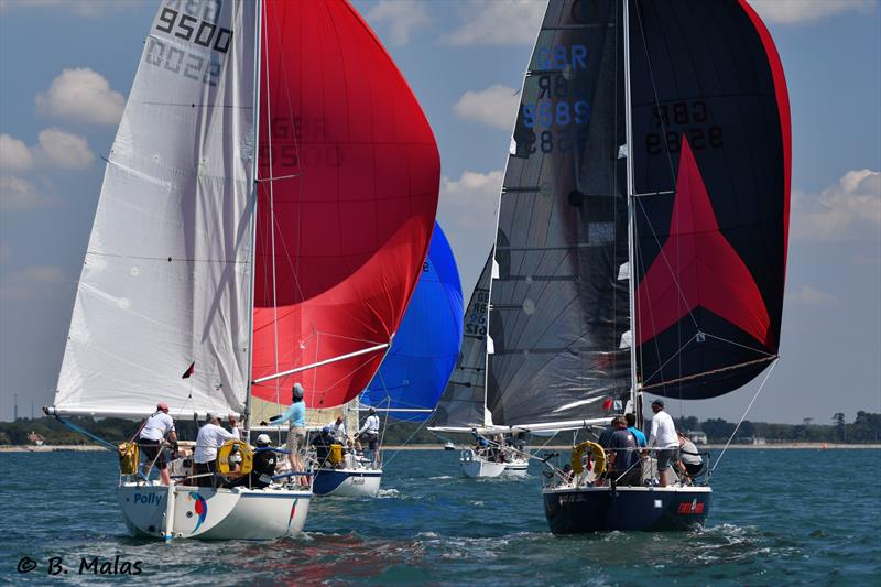 Impala 28 Nationals at Lymington photo copyright Bertrand Malas taken at Royal Lymington Yacht Club and featuring the Impala 28 class