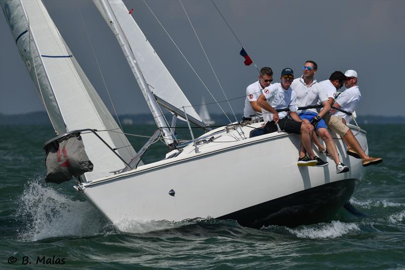 Impala 28 Nationals at Lymington photo copyright Bertrand Malas taken at Royal Lymington Yacht Club and featuring the Impala 28 class