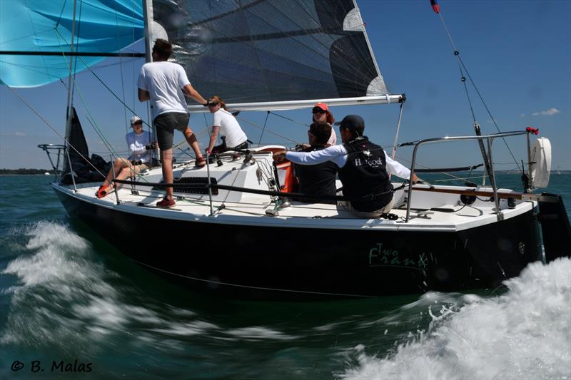 Impala 28 Nationals at Lymington photo copyright Bertrand Malas taken at Royal Lymington Yacht Club and featuring the Impala 28 class