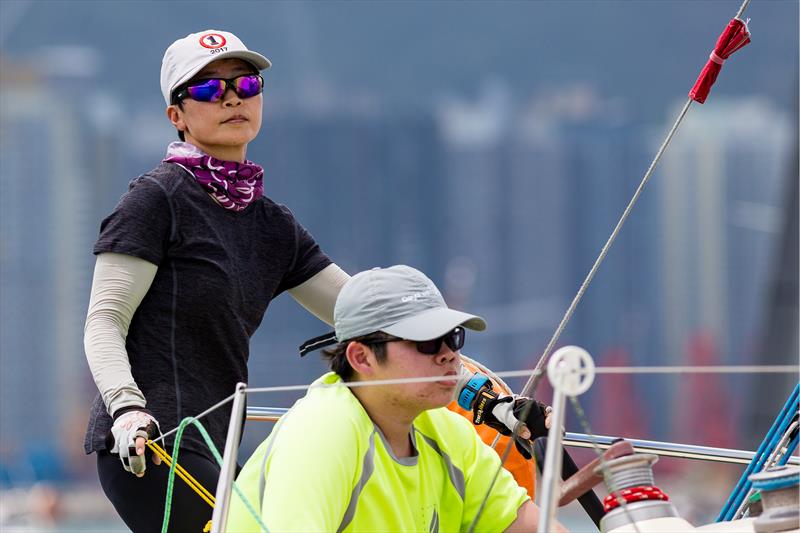 Myra Kwok, Rainbow Chaser photo copyright RHKYC / Guy Nowell taken at Royal Hong Kong Yacht Club and featuring the Impala 28 class