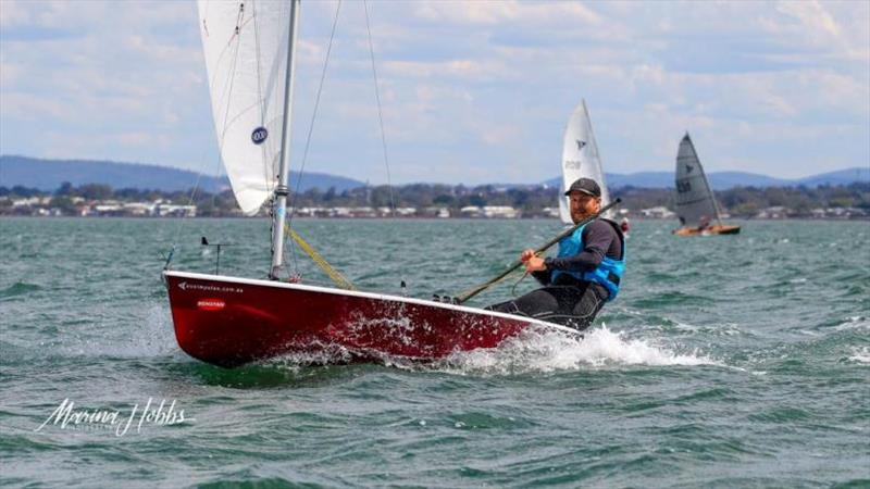 Brent Pearson - 2021 Queensland Impulse State Championship photo copyright Marina Hobbs taken at Humpybong Yacht Club and featuring the Impulse class