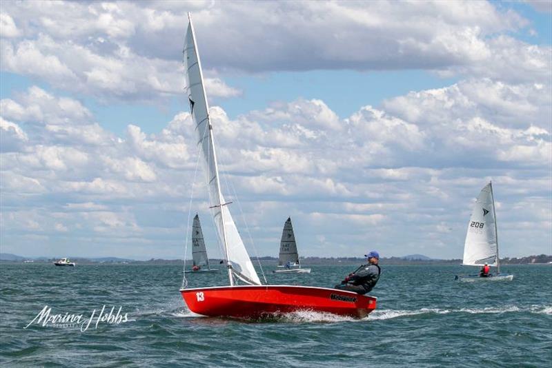Phil Gray, 2nd overall - 2021 Queensland Impulse State Championship photo copyright Marina Hobbs taken at Humpybong Yacht Club and featuring the Impulse class