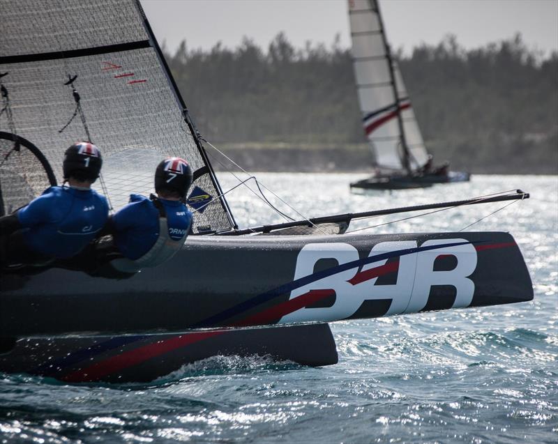 Two boat tune up on The Great Sound photo copyright Ben Ainslie Racing taken at  and featuring the Formula 20 class