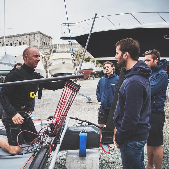 New team? Coach, ?Rob Wils?on, shar?es his m?ultihull? racing ?knowledg?e photo copyright Ben Ainslie Racing taken at  and featuring the Formula 20 class