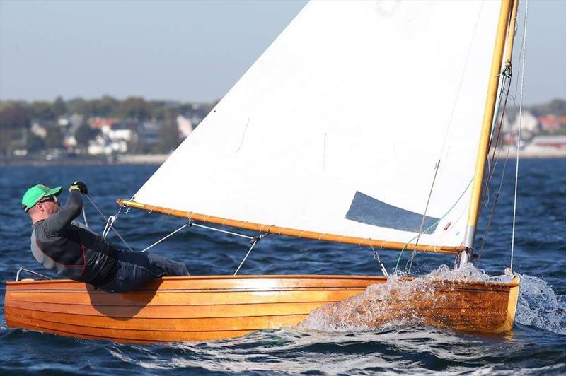 Mark Delany in Cora on day 3 of the Vintage Yachting Games in Copehagen photo copyright George Miller taken at Royal Danish Yacht Club and featuring the International 12 class