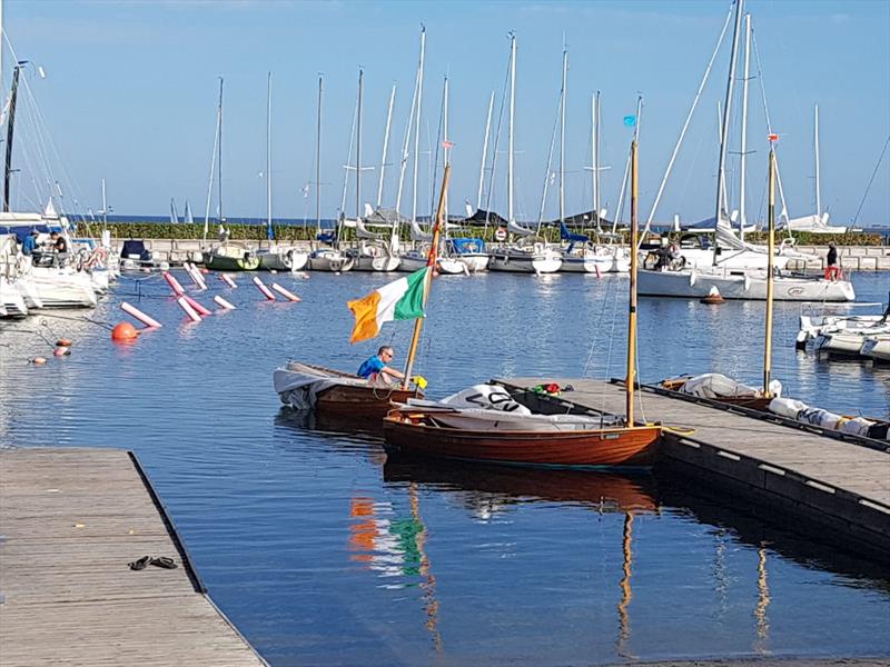 Bailing out in Hellerup Harbour after day 2 of the Vintage Yachting Games in Copehagen photo copyright Vincent Delany taken at Royal Danish Yacht Club and featuring the International 12 class