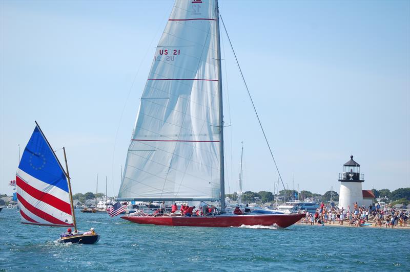 American Eagle thrills the crowds at Nantucket Race Week photo copyright Alice Breed taken at  and featuring the International 12 class