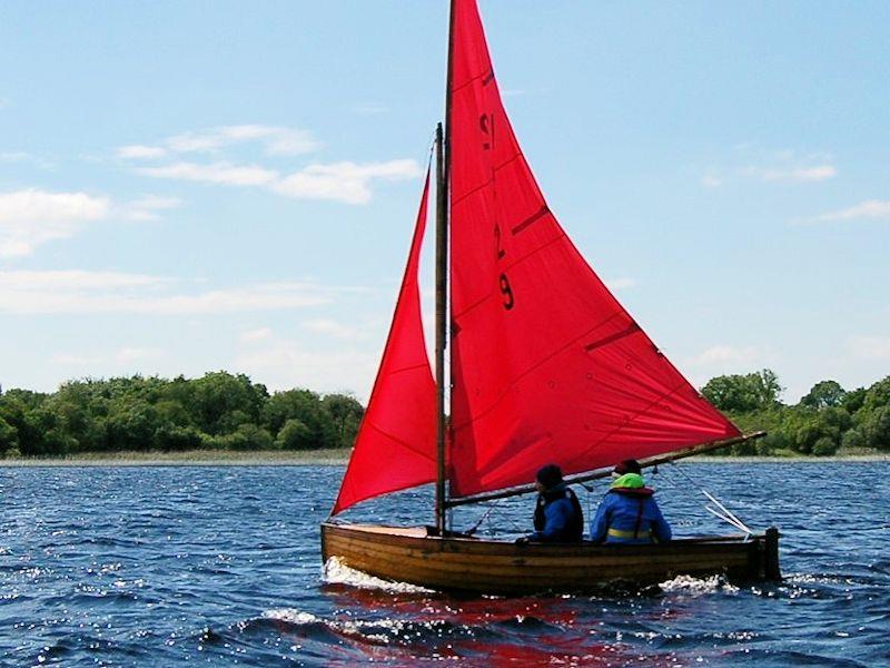 'Albany' sailed by Gail Varian and Nicky Schofield-Gray at the Irish 12 Foot Dinghy Championship at Lough Ree - photo © John Malone