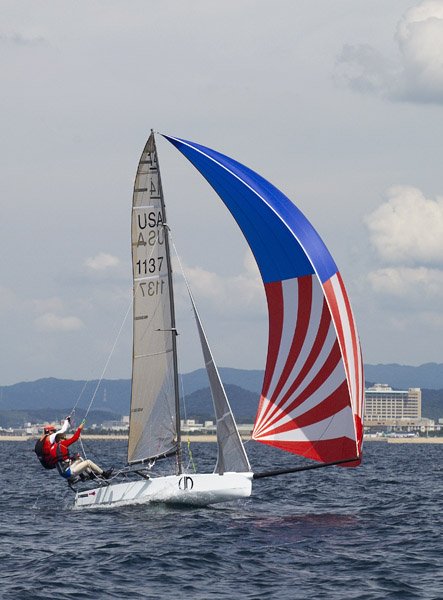 US team Zach Berkowitz and Mike Martin at the International 14 Worlds photo copyright Peter Danby taken at  and featuring the International 14 class