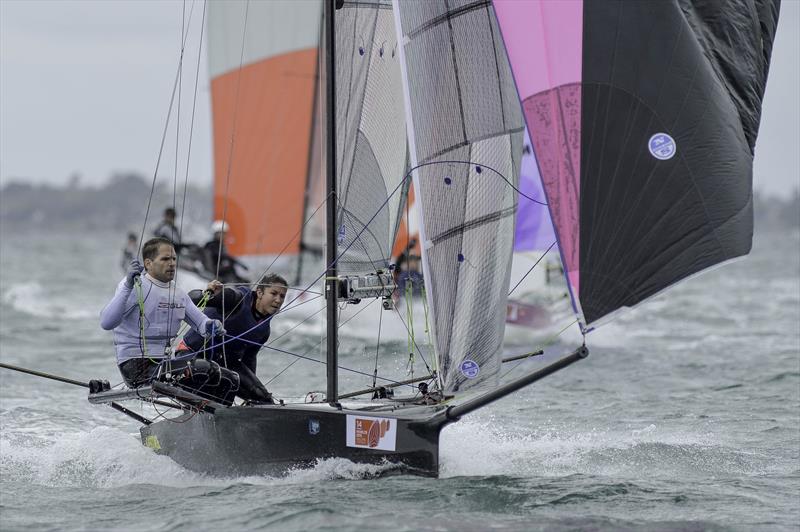 Day 2 of the International 14 Worlds in Geelong - photo © Christophe Favreau / www.christophefavreau.com