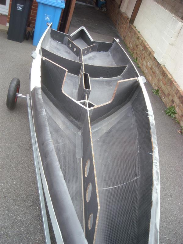 'Crumpet 2' in December 2014 - out of the mould after 3 years! photo copyright Glen Truswell taken at  and featuring the International 14 class