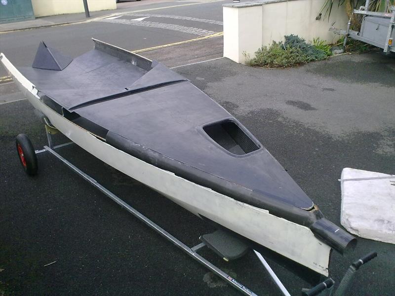 December 2014: First dry fit of foredeck, cockpit floor and pod photo copyright Glen Truswell taken at  and featuring the International 14 class