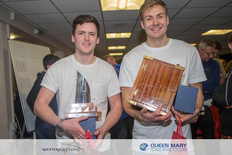 Neale Jones & Ed Fitzgerald win the 43rd Bloody Mary photo copyright Alex Irwin / www.sportography.tv taken at Queen Mary Sailing Club and featuring the International 14 class