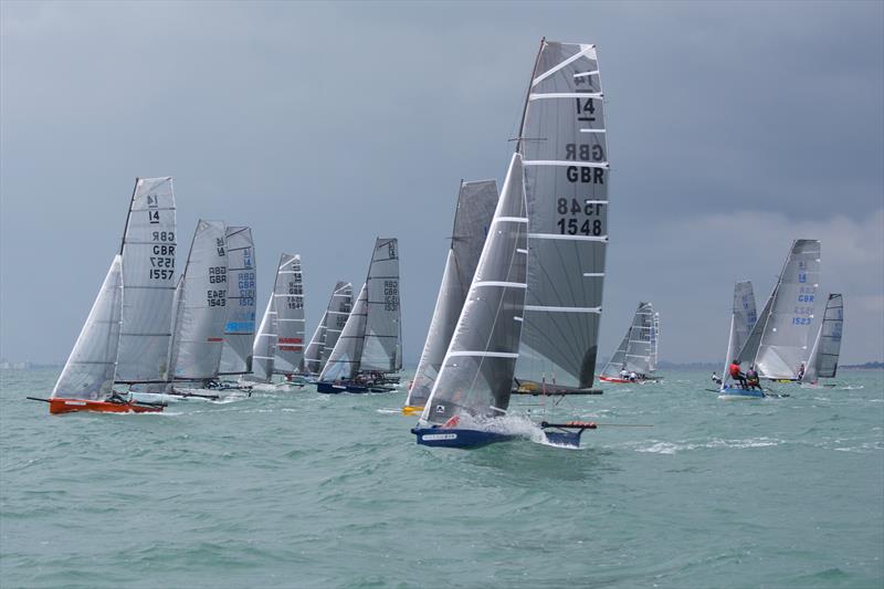 International 14 Prince of Wales Cup Week photo copyright Mary Pudney taken at Hayling Island Sailing Club and featuring the International 14 class