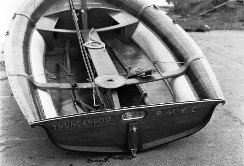 The progenitor of the 505 hull shape, the Farrar designed International 14 Thunderbolt - photo © Austin Farrar Collection / D Chivers