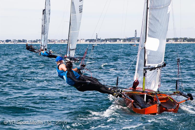 VRsport.tv International 14 Worlds at Carnac day 6 photo copyright VR Sport Media taken at Yacht Club de Carnac and featuring the International 14 class