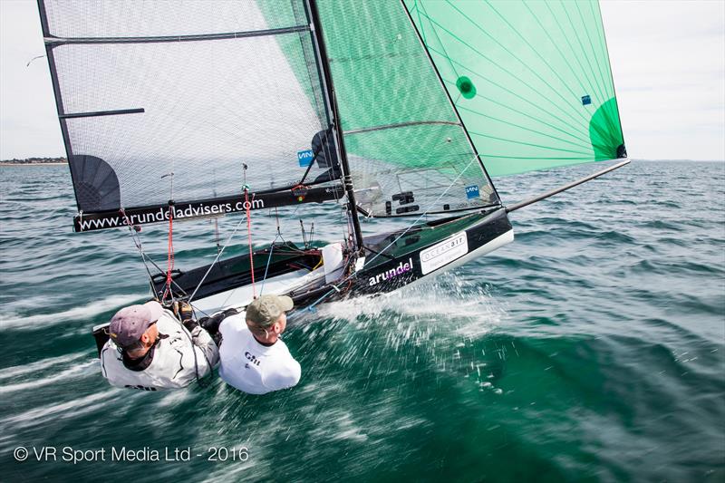 VRsport.tv International 14 Worlds at Carnac day 7 photo copyright VR Sport Media taken at Yacht Club de Carnac and featuring the International 14 class