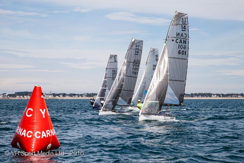 VRsport.tv International 14 Worlds at Carnac day 7 photo copyright VR Sport Media taken at Yacht Club de Carnac and featuring the International 14 class