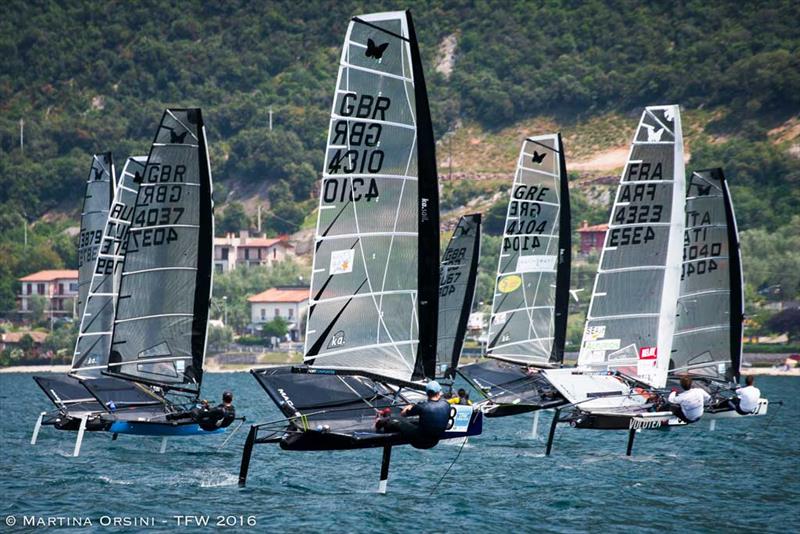 Foiling Week GARDA photo copyright Martina Orsini / TFW 201 taken at Circolo Vela Torbole and featuring the International 14 class