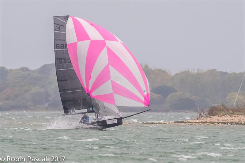 International 14 Autumn Trophy and Autumn Pint photo copyright Robin Pascal taken at Itchenor Sailing Club and featuring the International 14 class