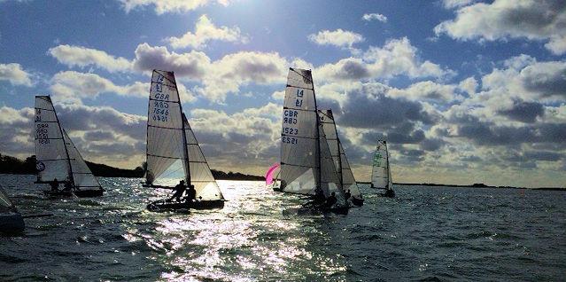 International 14 Firecracker at Itchenor photo copyright Ras Turner taken at Itchenor Sailing Club and featuring the International 14 class