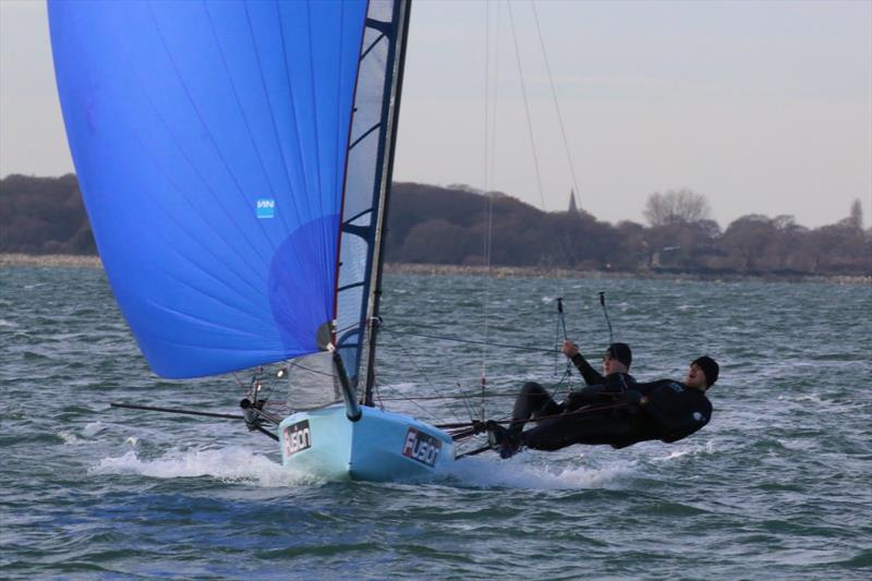 International 14 Perry Pot Day 4 photo copyright Andrew Penman taken at Itchenor Sailing Club and featuring the International 14 class