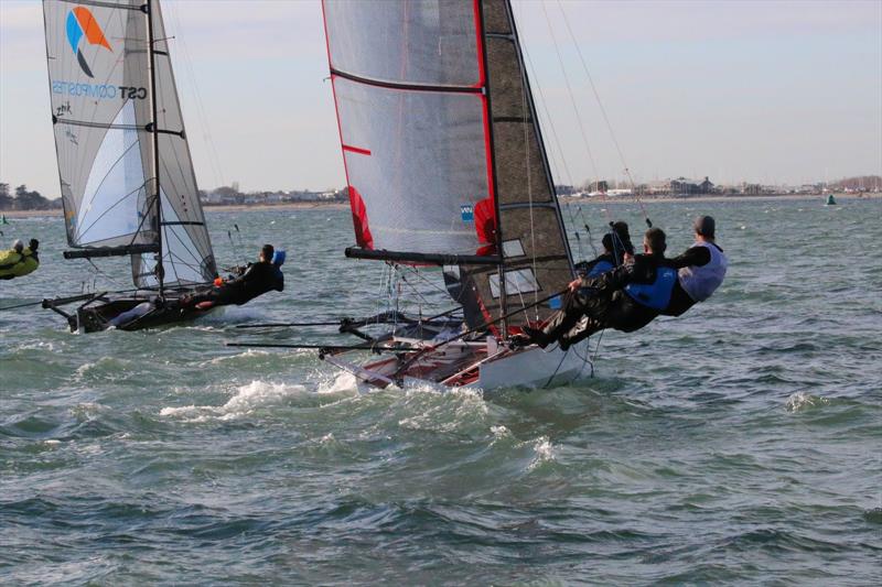 International 14 Perry Pot Day 4 photo copyright Andrew Penman taken at Itchenor Sailing Club and featuring the International 14 class