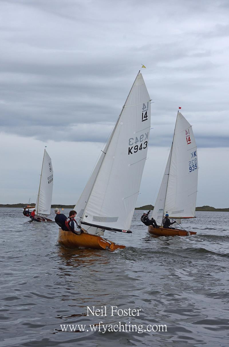 Classic and vintage International 14 open at Blakeney SC photo copyright Neil Foster / www.wfyachting.com taken at Blakeney Sailing Club and featuring the International 14 class