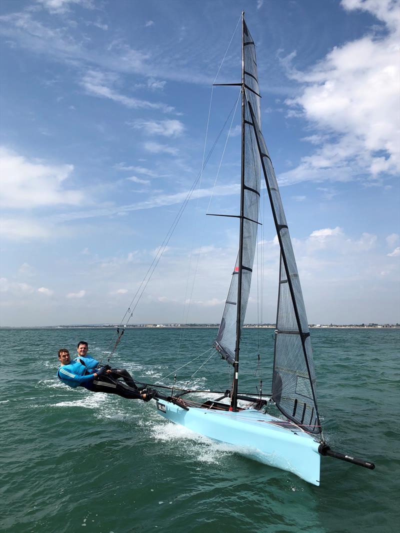 International 14 'Hoptons' photo copyright John Tanner taken at Itchenor Sailing Club and featuring the International 14 class