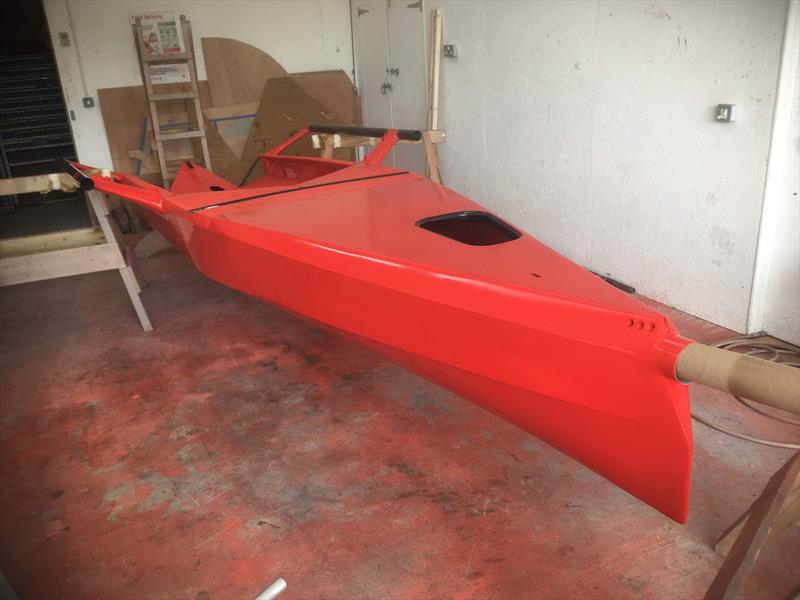 Liam Catchpole's new International 14 in build - photo © Liam Catchpole