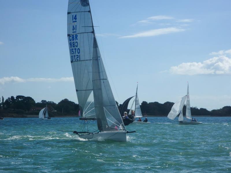 I14 Bull Trophy at Itchenor photo copyright Andy Penman & Caroline Gosford taken at Itchenor Sailing Club and featuring the International 14 class