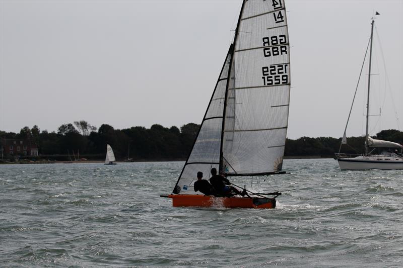 International 14 Itchenor Gallon photo copyright Robin Nott taken at Itchenor Sailing Club and featuring the International 14 class