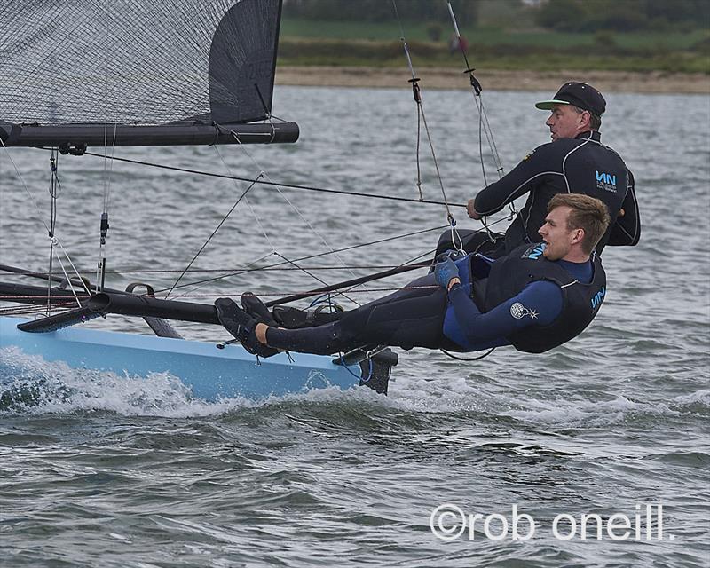 I14 Walker Trophy at Itchenor photo copyright Rob O'Neill taken at Itchenor Sailing Club and featuring the International 14 class