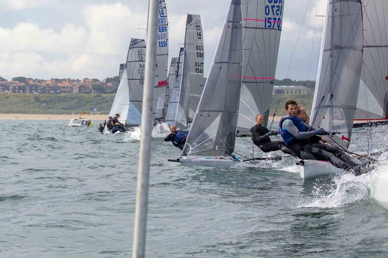 I14 Prince of Wales Cup Week photo copyright Tim Olin / www.olinphoto.co.uk taken at Tynemouth Sailing Club and featuring the International 14 class