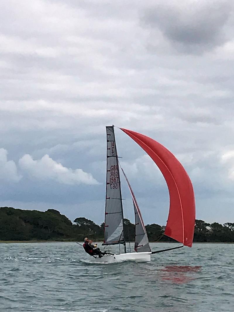 International 14 Century Cup at Itchenor photo copyright Vicky Jones  taken at Itchenor Sailing Club and featuring the International 14 class