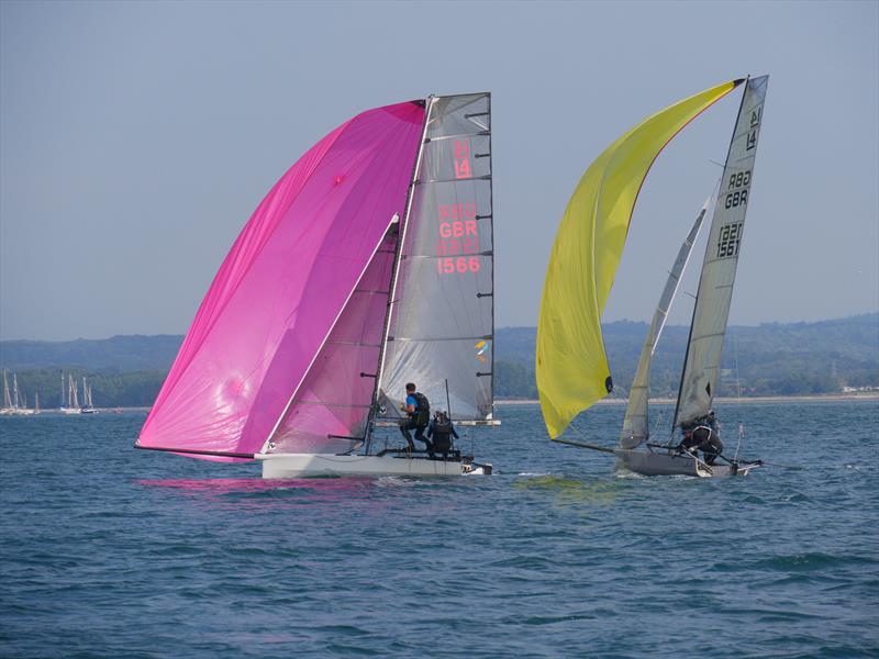 International 14 Bull Trophy at Itchenor photo copyright Andy Penman  taken at Itchenor Sailing Club and featuring the International 14 class